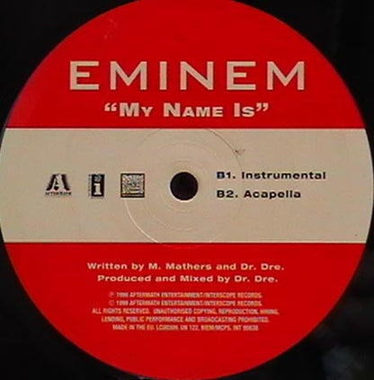 Eminem : My Name Is (12", Single)