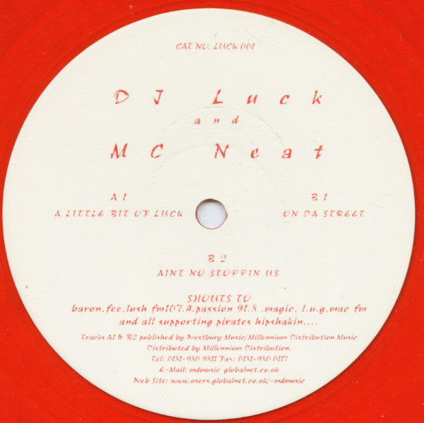 DJ Luck & MC Neat : Red Rose EP (12", Red)