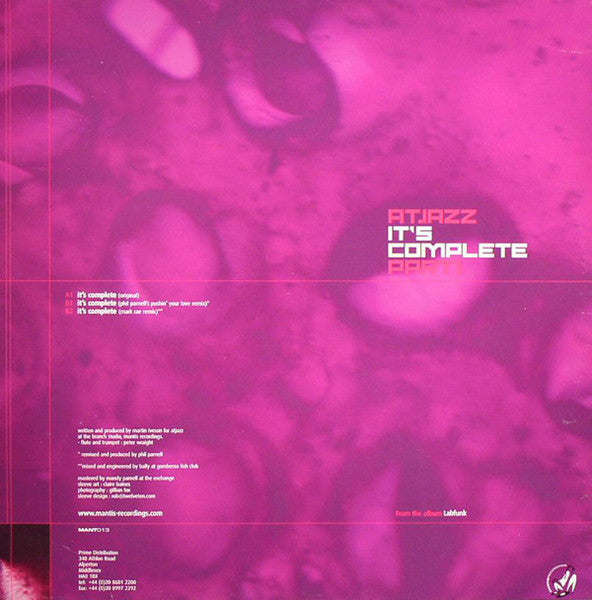 Atjazz : It's Complete (Part1) (12")
