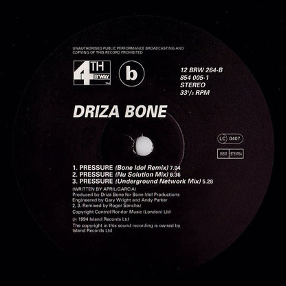 Drizabone : Pressure (12", Single)