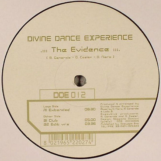 Divine Dance Experience : The Evidence (12")