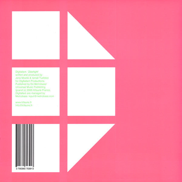 Digitalism : Zdarlight (12", S/Sided, Etch)