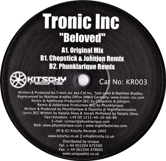 Tronic Inc. : Beloved (12")