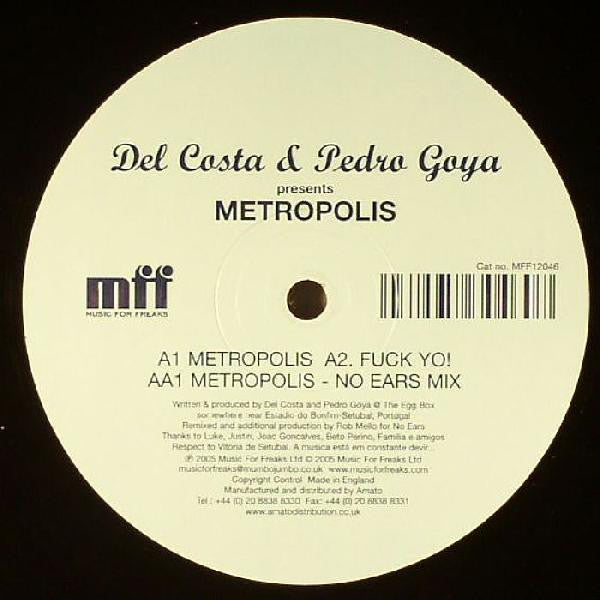 Del Costa & Pedro Goya : Metropolis (12")