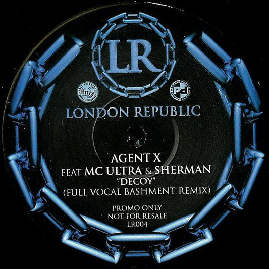 Agent X Feat MC Ultra & Andy Sherman : Decoy (Full Vocal Bashment Remix) (12", S/Sided, Promo)