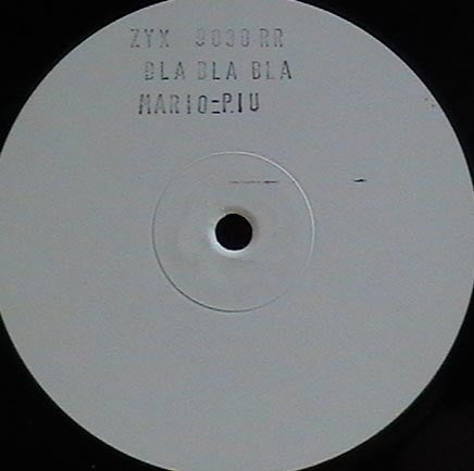 Gigi D'Agostino : Bla Bla Bla (Mario Piu) (12", S/Sided, Promo)