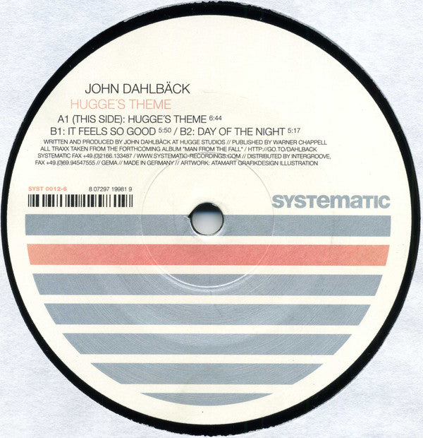 John Dahlbäck : Hugge's Theme (12")