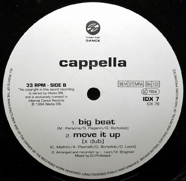 Cappella : Move It Up / Big Beat (12")