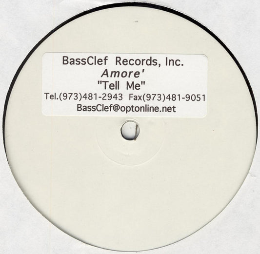 Amore : Tell Me (12", Promo, W/Lbl)