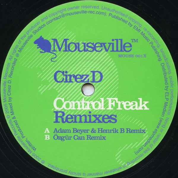 Cirez D : Control Freak (Remixes) (12")