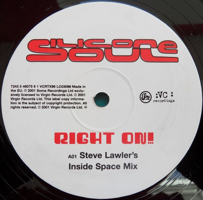 Silicone Soul Featuring Louise Clare Marshall : Right On! (Steve Lawler Mixes) (12")