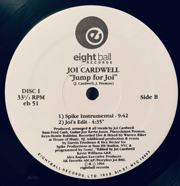 Joi Cardwell : Jump For Joi (2x12")