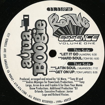 Various : Raw Essence Volume One (12")