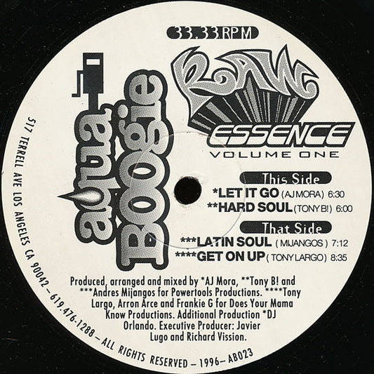Various : Raw Essence Volume One (12")