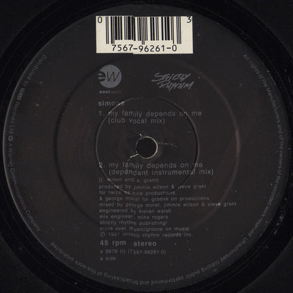 Simone : My Family Depends On Me (12")