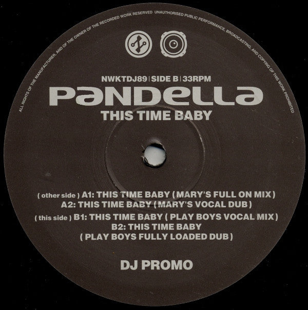 Pandella : This Time Baby (2x12", Promo)