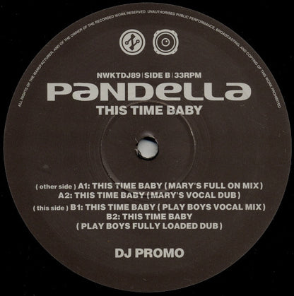 Pandella : This Time Baby (2x12", Promo)