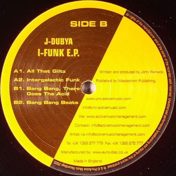 J-Dubya : I-Funk E.P. (12", EP)