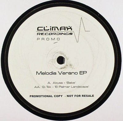 Abyss (7) / G-Tek (2) : Melodia Verano EP (12", Promo)
