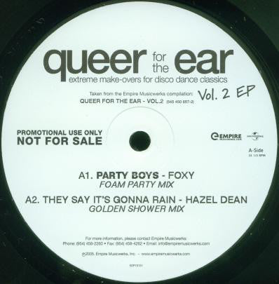 Various : Queer For The Ear - Extreme Make-Overs For Disco Dance Classics Vol.2 EP (12", EP)