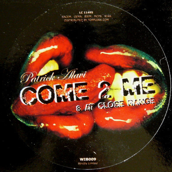 Patrick Alavi : Come 2 Me (12", Ltd)