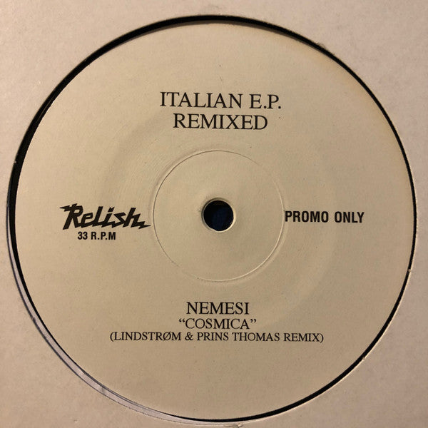 Various : Italian E.P. Remixed (12", Promo)