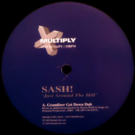 Sash! : Just Around The Hill (12", Promo)