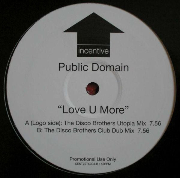 Public Domain : Love U More (12", Promo)