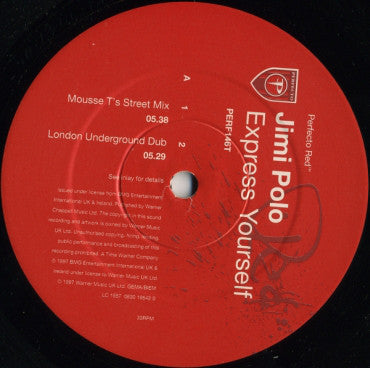 Jimi Polo : Express Yourself (12")