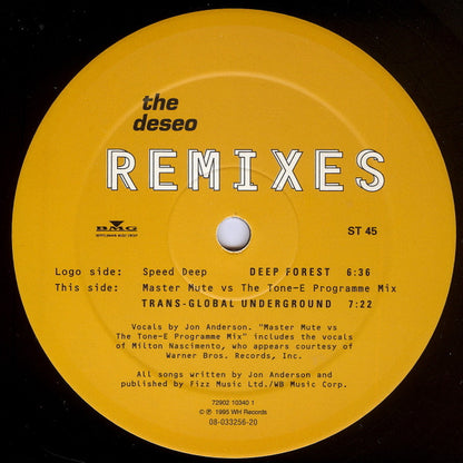 Jon Anderson : The Deseo Remixes (12")