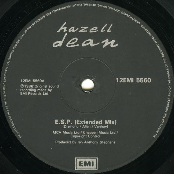 Hazell Dean : E.S.P. (Extra Sensual Persuasion) (12", Single)