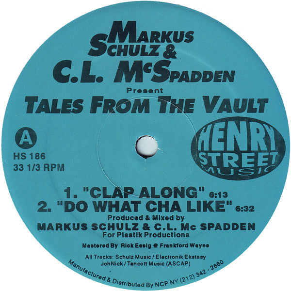 Markus Schulz & C.L. McSpadden* : Tales From The Vault (12")