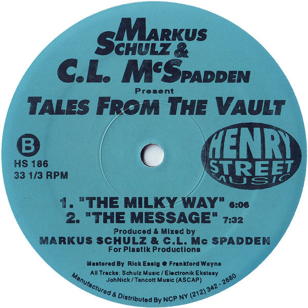 Markus Schulz & C.L. McSpadden* : Tales From The Vault (12")