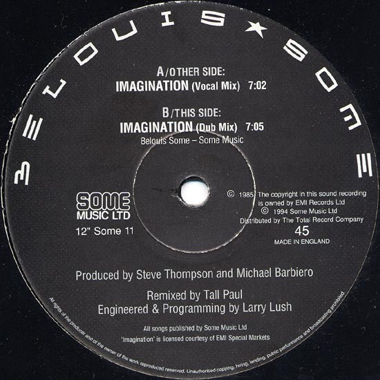 Belouis Some : Imagination (12", Single)