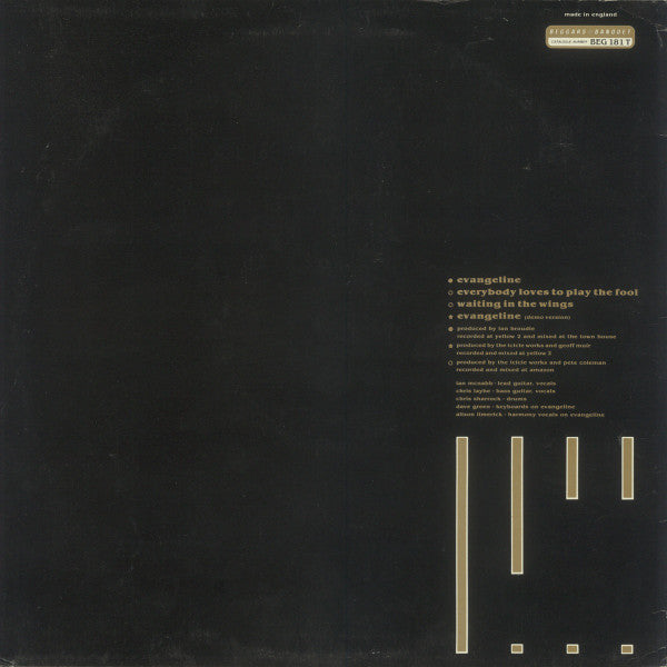 The Icicle Works : Evangeline (12", Single)