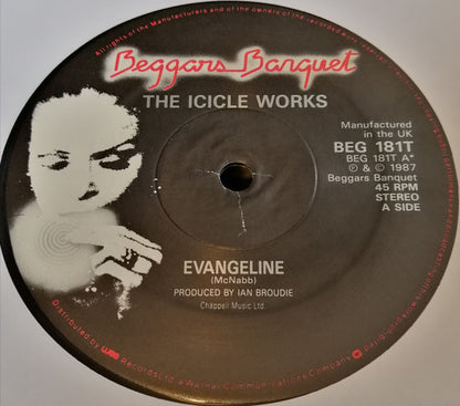 The Icicle Works : Evangeline (12", Single)