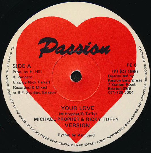 Michael Prophet & Ricky Tuffy : Your Love (12")