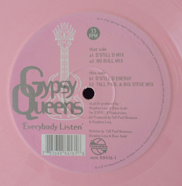 Gypsy Queens : Everybody Listen (12", Single, Pin)