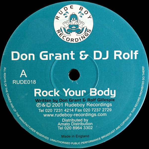 Don Grant & DJ Rolf : Rock Your Body (12")