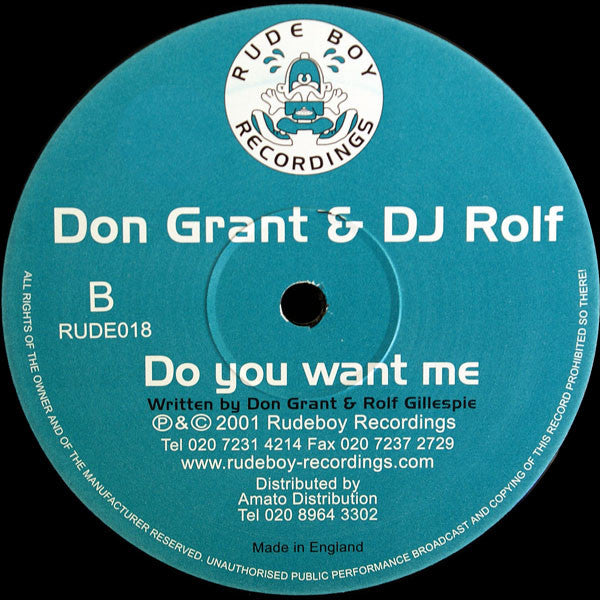 Don Grant & DJ Rolf : Rock Your Body (12")
