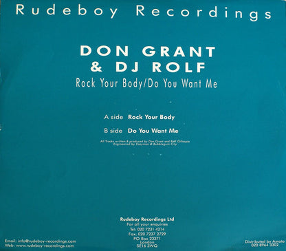 Don Grant & DJ Rolf : Rock Your Body (12")