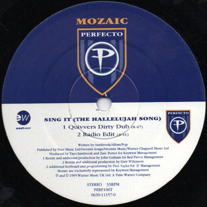 Mozaic : Sing It (The Hallelujah Song) (12")
