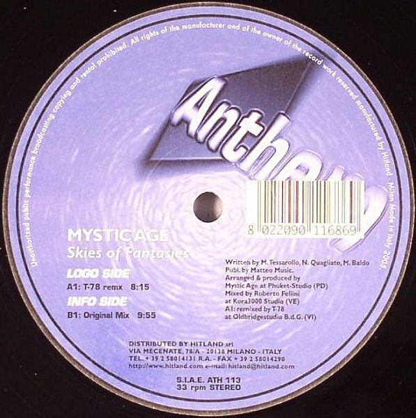 Mysticage : Skies Of Fantasies (12")