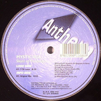 Mysticage : Skies Of Fantasies (12")