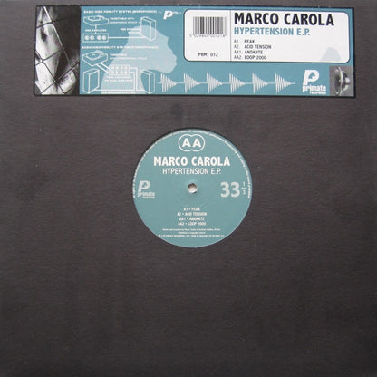 Marco Carola : Hypertension E.P. (12", EP)