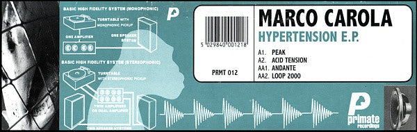 Marco Carola : Hypertension E.P. (12", EP)