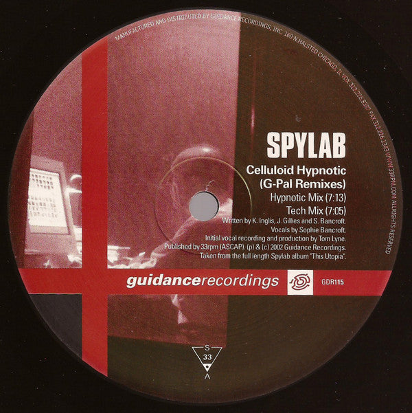 Spylab : Celluloid Hypnotic (G-Pal Remixes) (12")