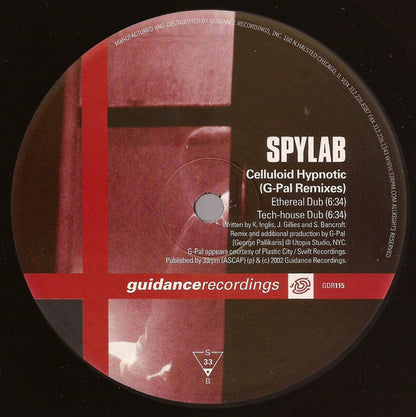 Spylab : Celluloid Hypnotic (G-Pal Remixes) (12")