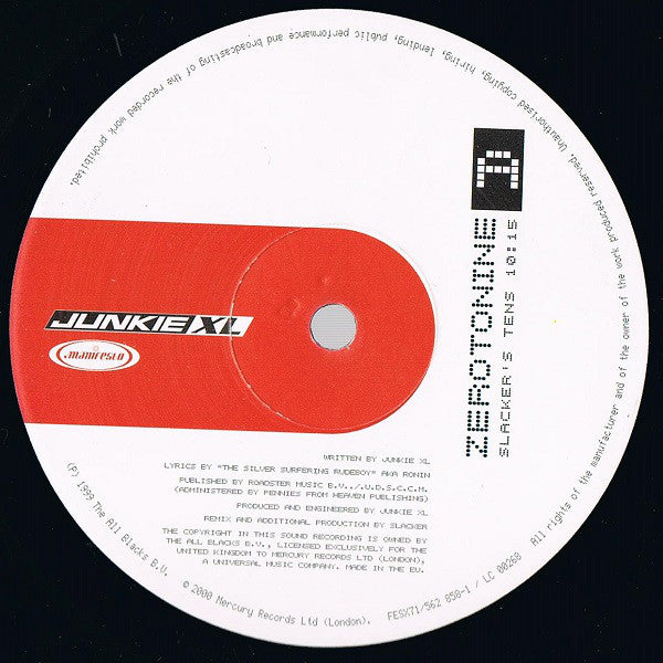 Junkie XL : Zerotonine (12")