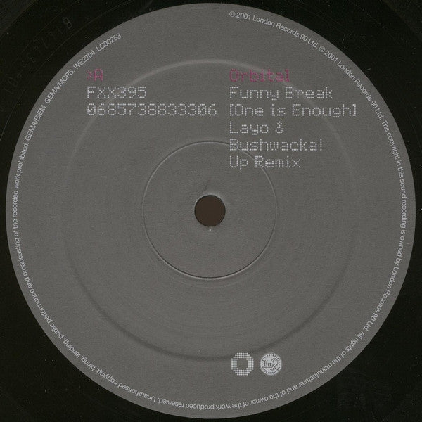 Orbital : Funny Break (One Is Enough) (12", Single)